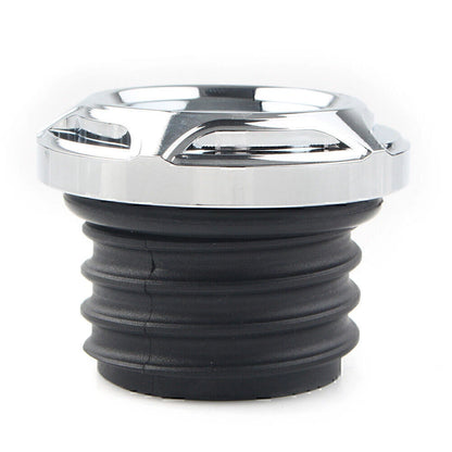 CNC Cut Chrome Gas Cap for Harley Dyna Softail