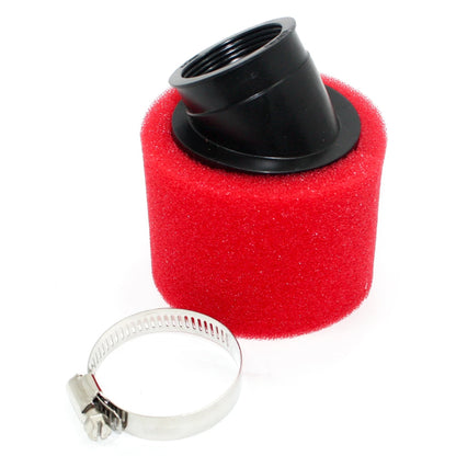37mm 38mm Bent Angled Foam Pod Air Filter for 125cc PIT Quad Dirt Bike ATV