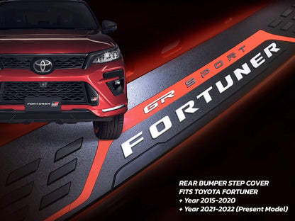 GR Sport Rear Bumper Step Door Scuff Plate Cover for Toyota Fortuner (2015-2022)