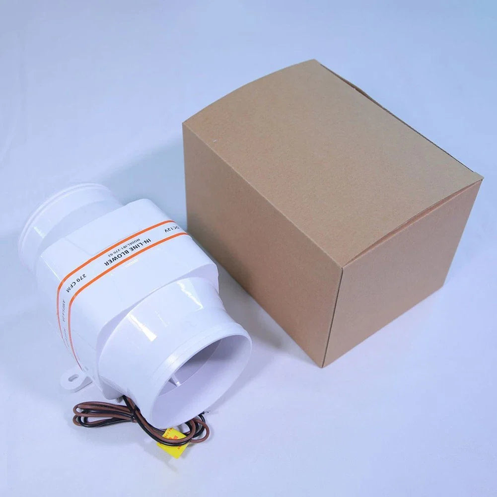Electric Boat Blower for Marine Use, Compact Anti-Corrosion ABS Design