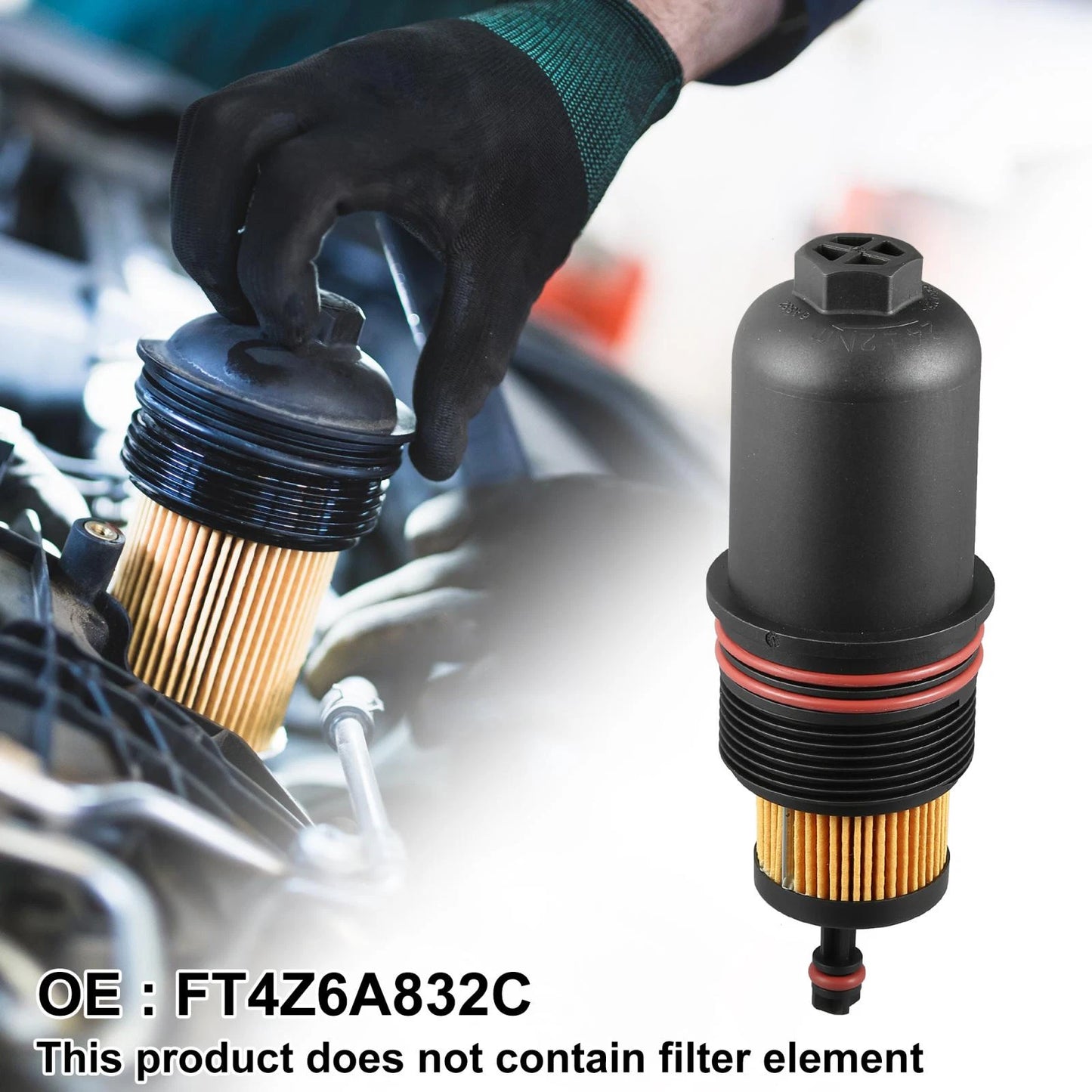 Engine Oil Filter Housing Cap Cover for Ford F150 (2015-2020)