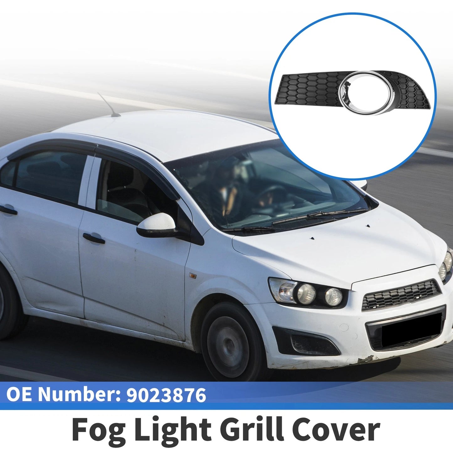 1 Pc Car Front Left Fog Light Grill for Chevrolet Aveo (2008 - 2010)