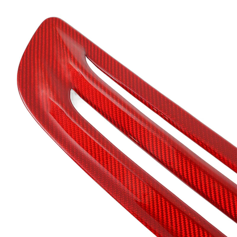 Dry Carbon Fiber Red Hood Vent Air Scoop Trim Cover for Civic Type R FL5 (2023+)