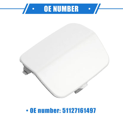 Tow Hook Eye Hole Cover for BMW 3-Series 2007-2010 White Rear Right