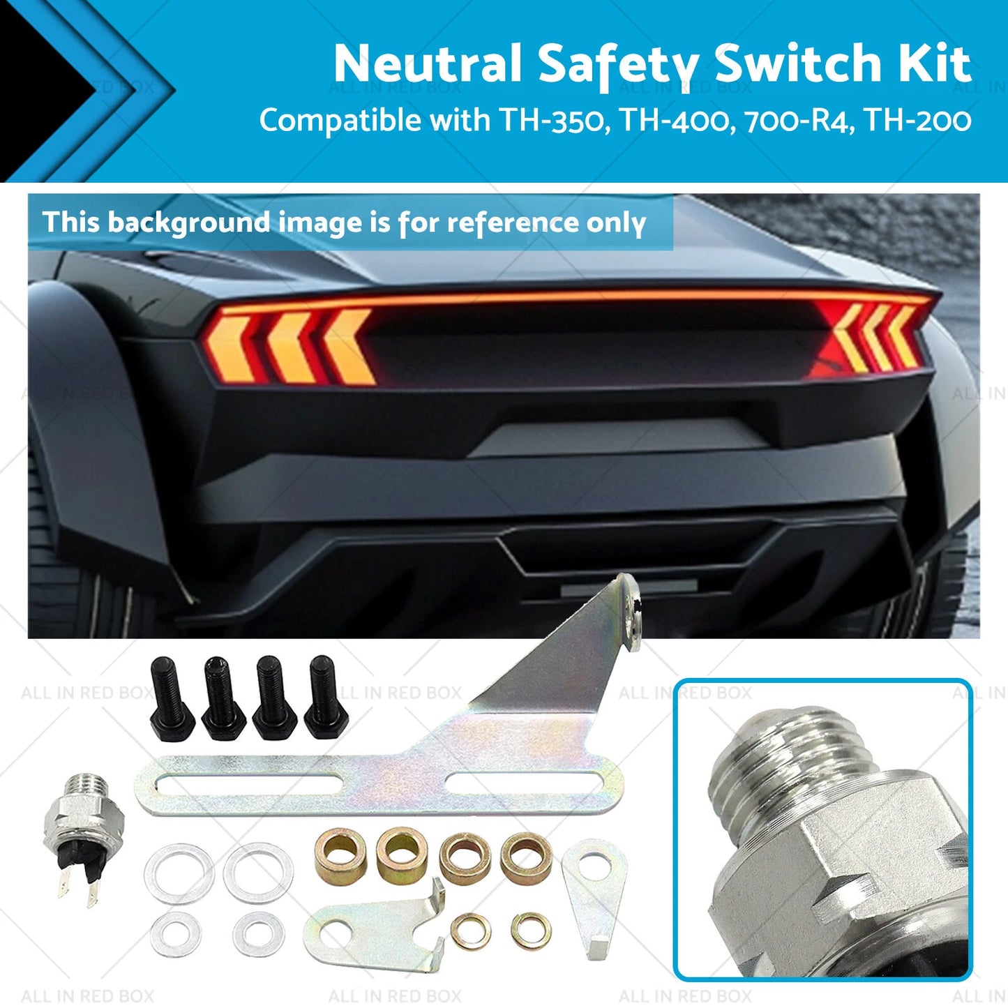 Backup Light Neutral Safety Switch Kit for TH‑350, TH‑400, 700‑R4