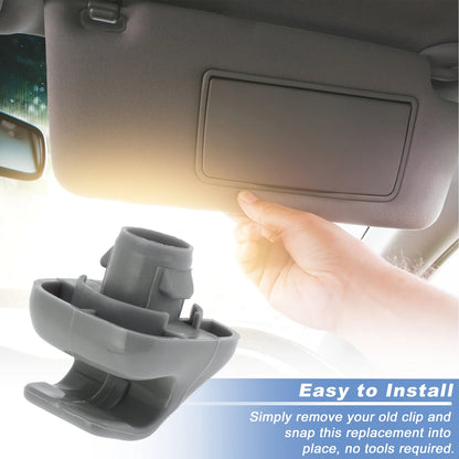 Sun Visor Clip Gray for Honda Civic (1996 - 2004)
