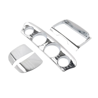 Tri Line Gauge Stereo Accent Trim Cover for Harley Touring Electra Street Glide (2014-2023)