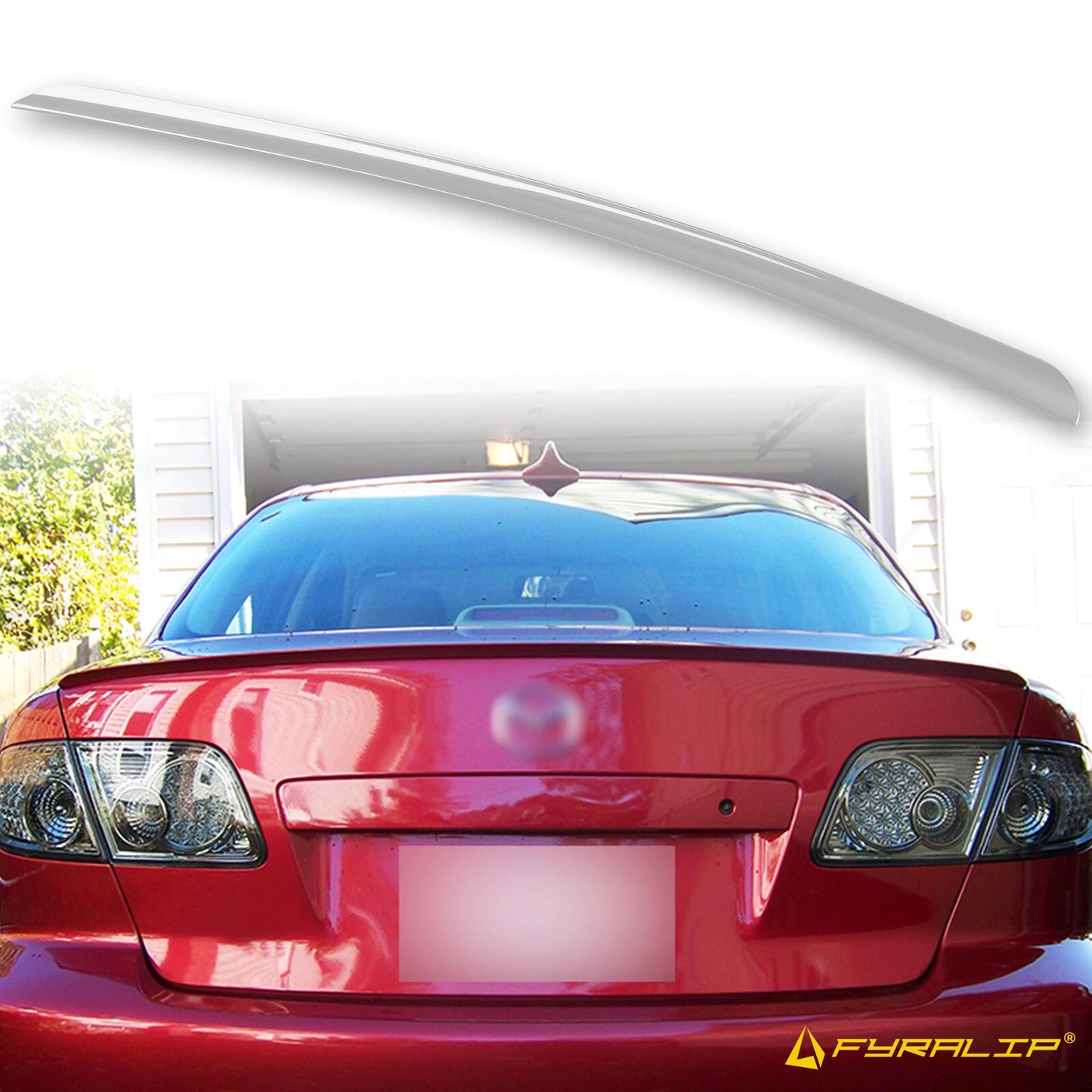 25H Silver Metallic Boot Lip Spoiler for Mazda 6 GG (2002-2008)