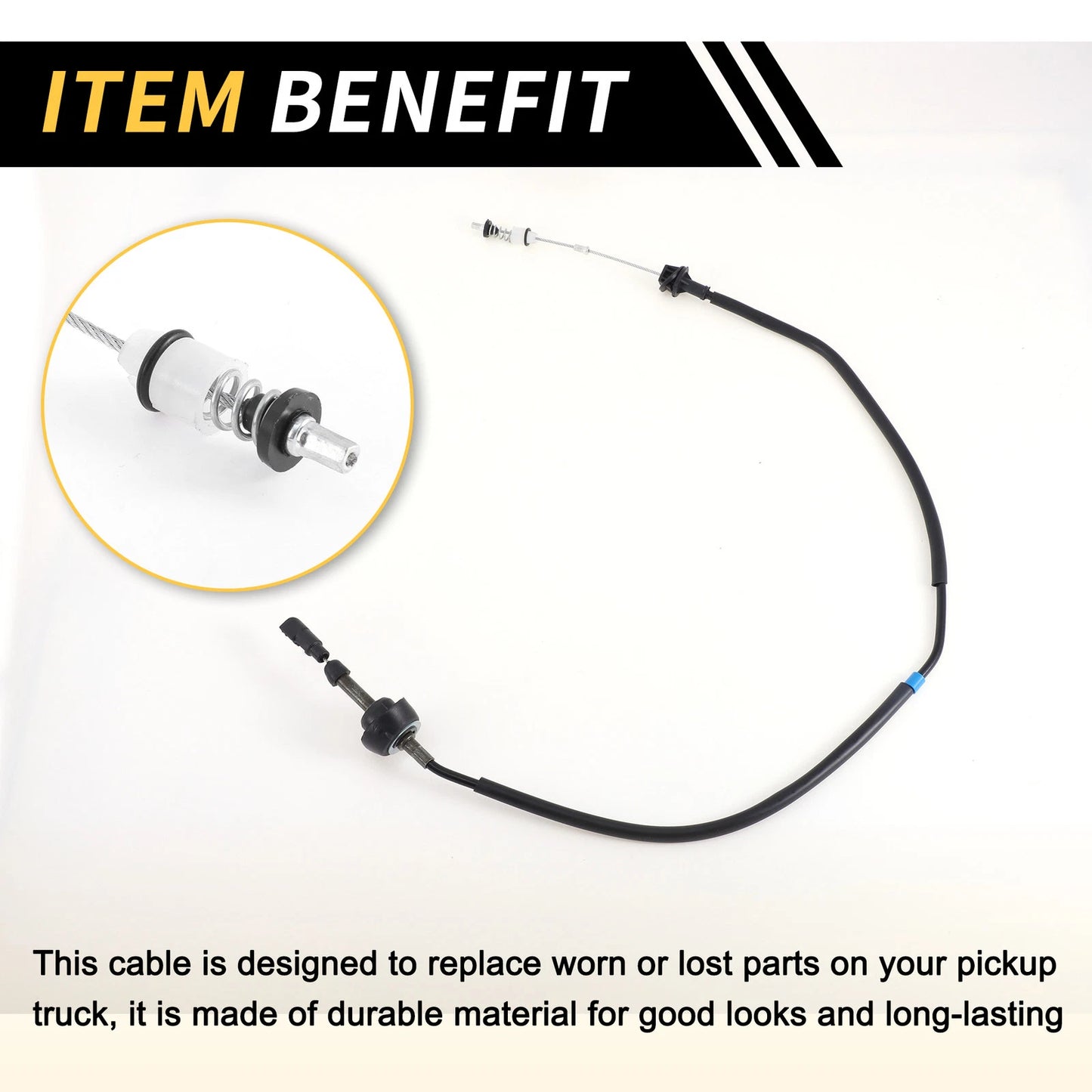 Throttle Body Accelerator Cable for Dodge Ram 1500 2500 (1994-1996)