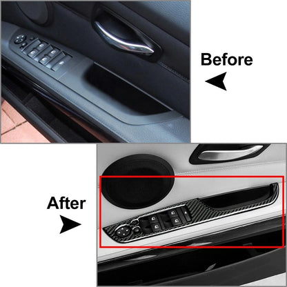 4 x Window Lift Switch Panel Cover Trim for BMW 3 Series E90 (2005-2012)