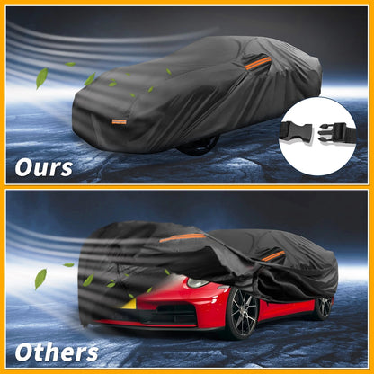210D-PU Car Cover Waterproof All Weather for Porsche 911 with Zipper
