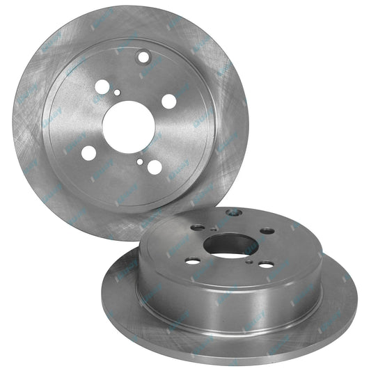 2 Rear Disc Brake Rotors for Corolla ZZE122R 2001-2007 (Sth African Made Model