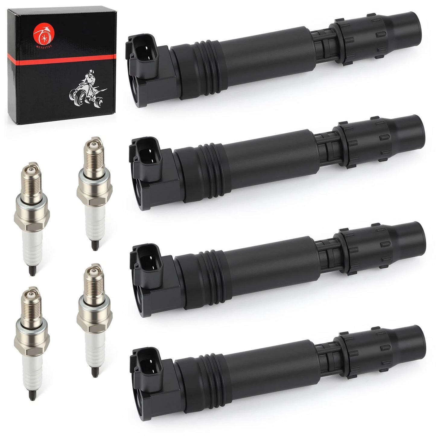 Ignition Coils 4pcs for Honda CBR600F4i CBR954RR (2002–2006)