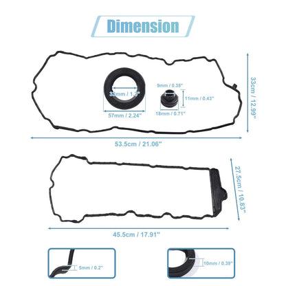 Valve Cover Gasket Set for Chevrolet Cadillac CTS