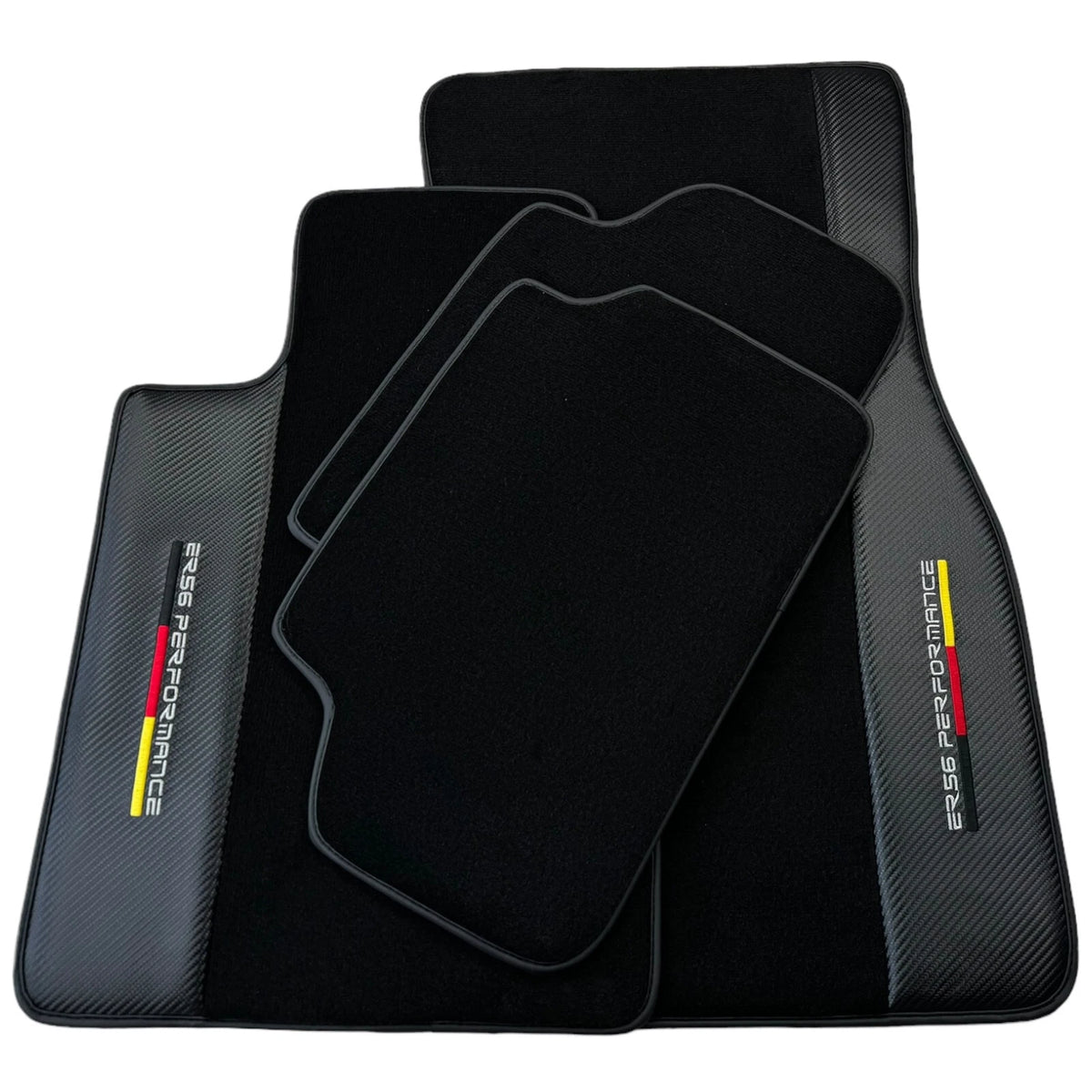 Black Floor Mats for BMW 3 Series E36 Convertible (1993-2000) with Carbon