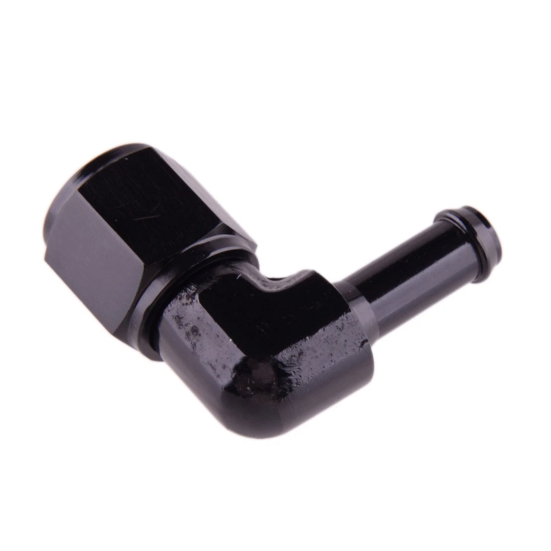 6AN Female to 3/8 & 5/16 Barb Fitting Adapter 90 Degree for Hot Aluminum