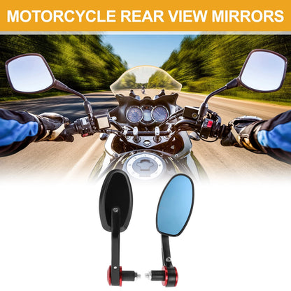 Rear View Mirrors / 1 Set / Handlebar Mirrors for M8 Motorcycle