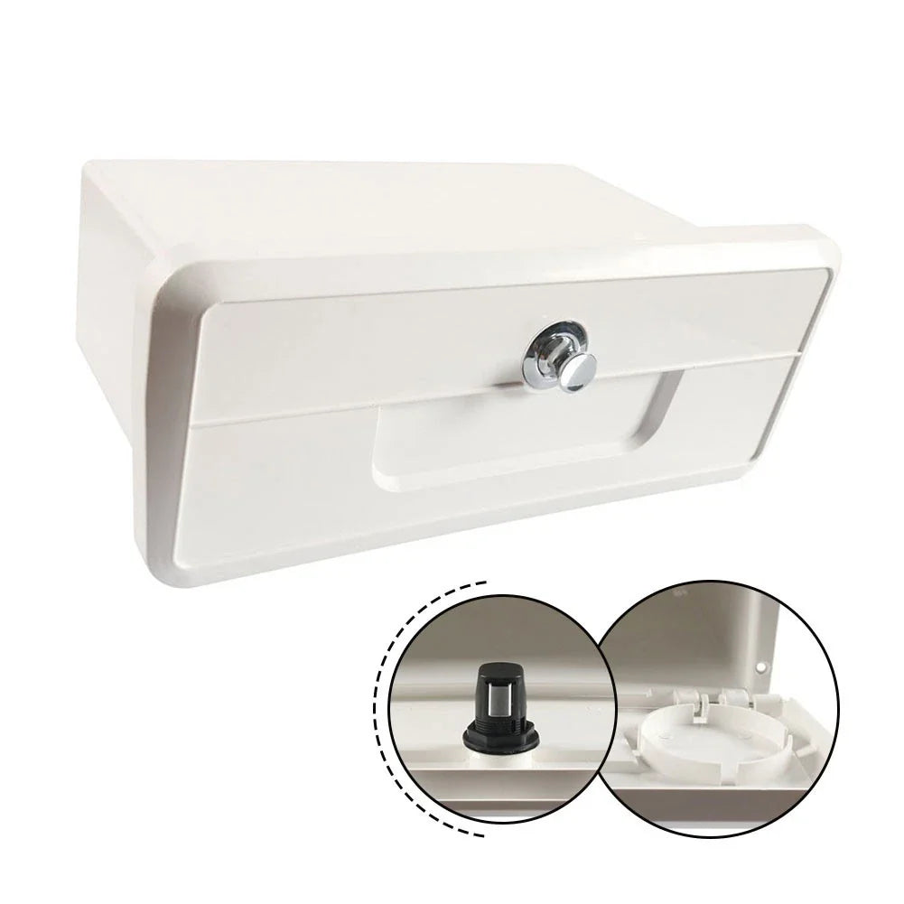 Lockable Boat Storage Compartment for All Boats with Cup Holders, ABS Build