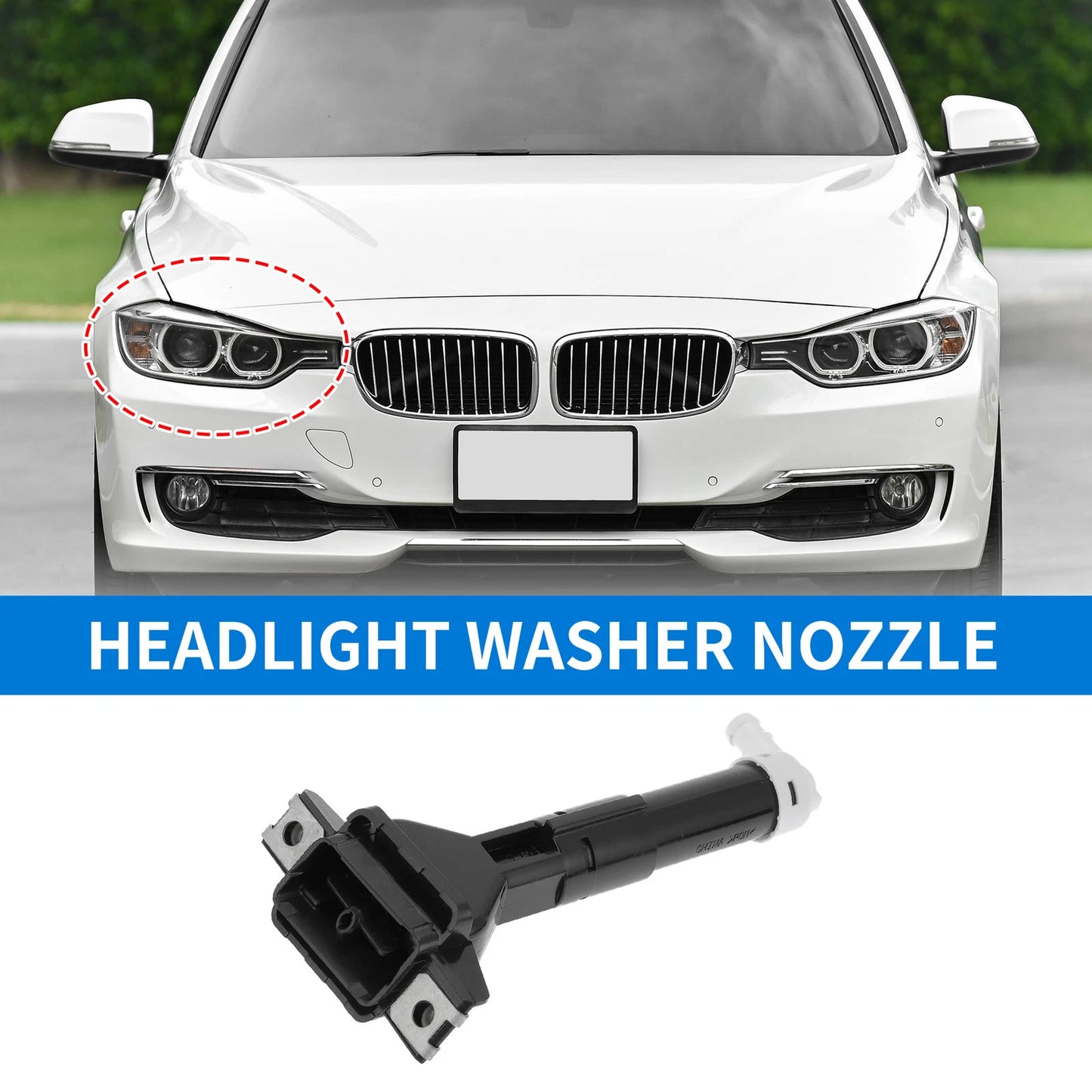 Front Passenger Side Headlight Washer Nozzle for Honda CR-V (2017-2023)