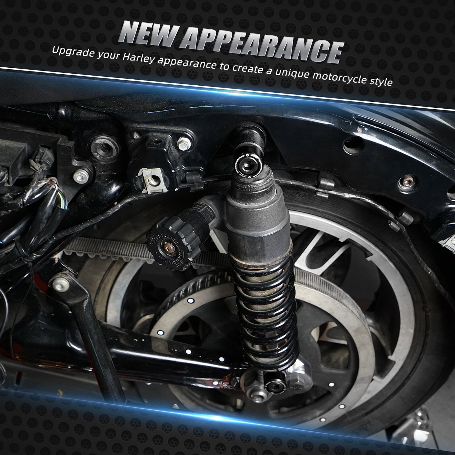 2 x Shock Bolt Mount Kit for Harley Road King FLHP (1996-2023)