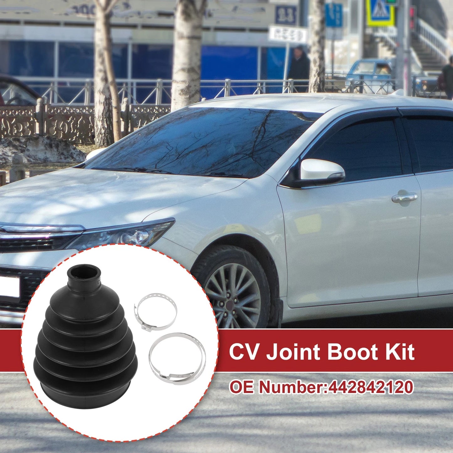 Outer CV Joint Boot Kit with Clamps for Toyota RAV4 (2005-2020)