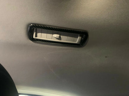 Carbon Fiber Rear Upper Air Outlet Vent Cover Trim for Toyota Highlander (2020-2023)