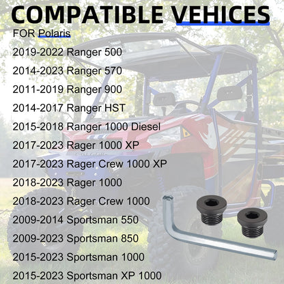 Front Differential Fill Drain Plug for Polaris Ranger (2009–2023)