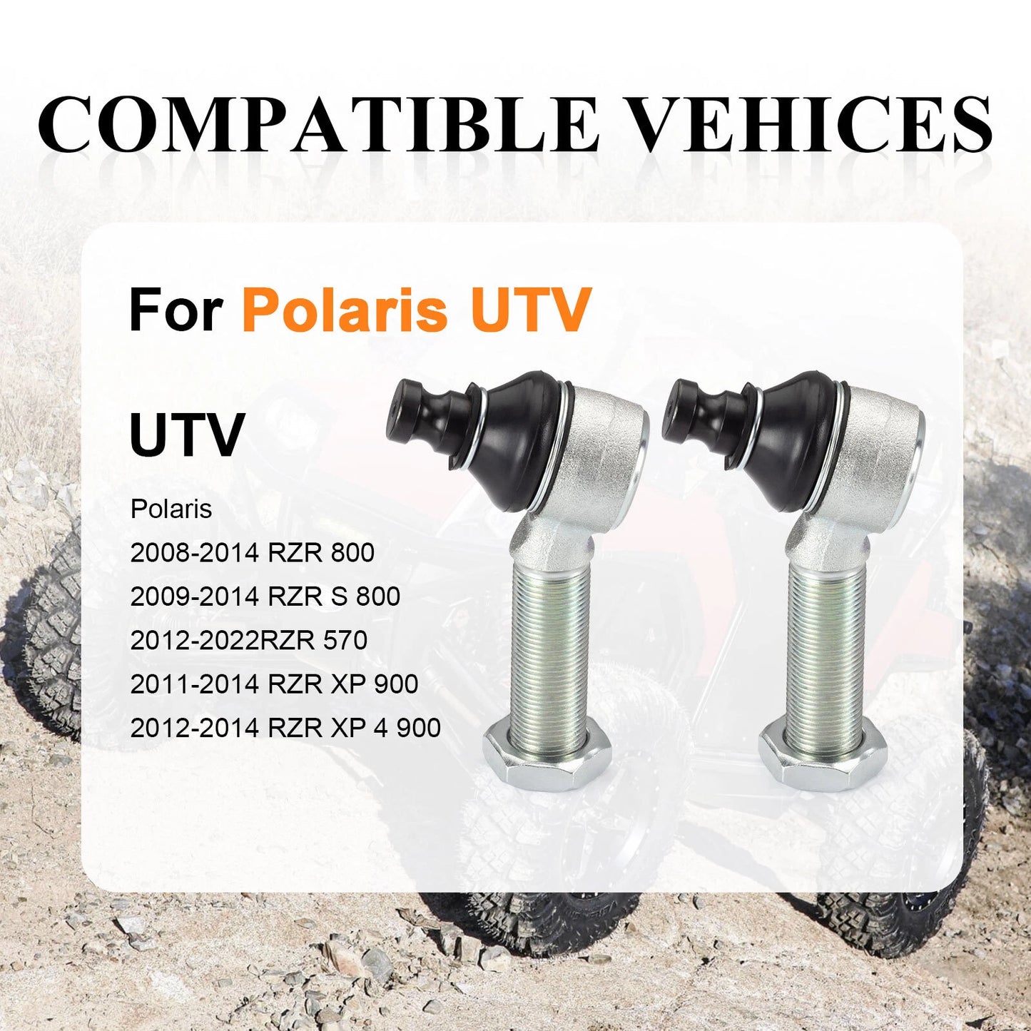 Adjustable Ball Joint for Polaris RZR 570/800/900 Front Upper A-arms (2008-2014)