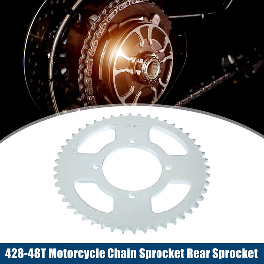 428 Pitch / 48-Tooth 76mm / Motorcycle Sprocket for Dirt Bike