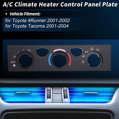 A/C Climate Heater Control Panel Plate for Toyota 4Runner