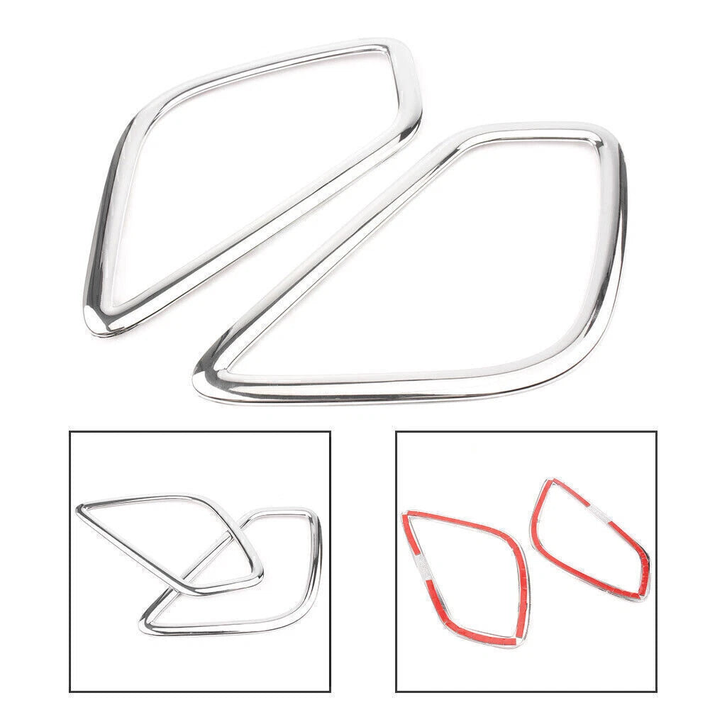 2 x Chrome Rear Fog Light Covers for Mitsubishi Eclipse Cross (2018)