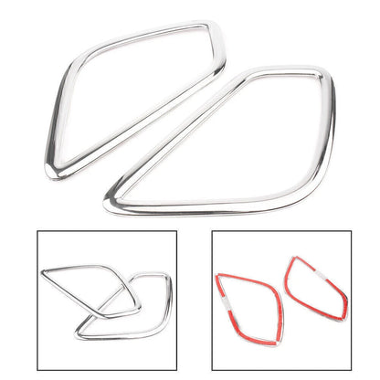 2 x Chrome Rear Fog Light Covers for Mitsubishi Eclipse Cross (2018)