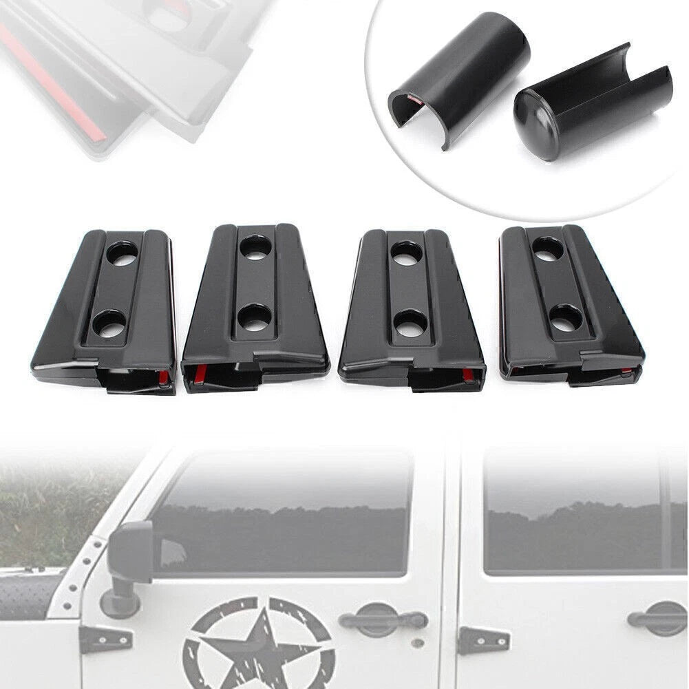 Exterior Door Hinge Chain Frame Covers for Jeep Wrangler JK (2007-2017)