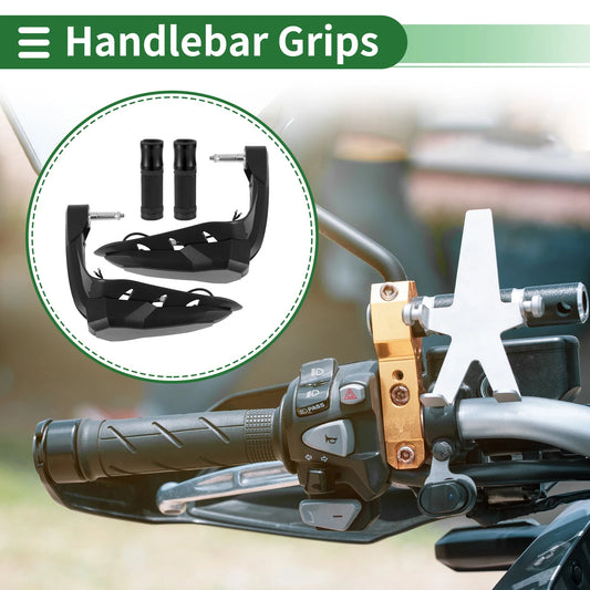 Hand Grips Cover Handlebar Cover Aluminum Diamond Pattern for Motorcycle
