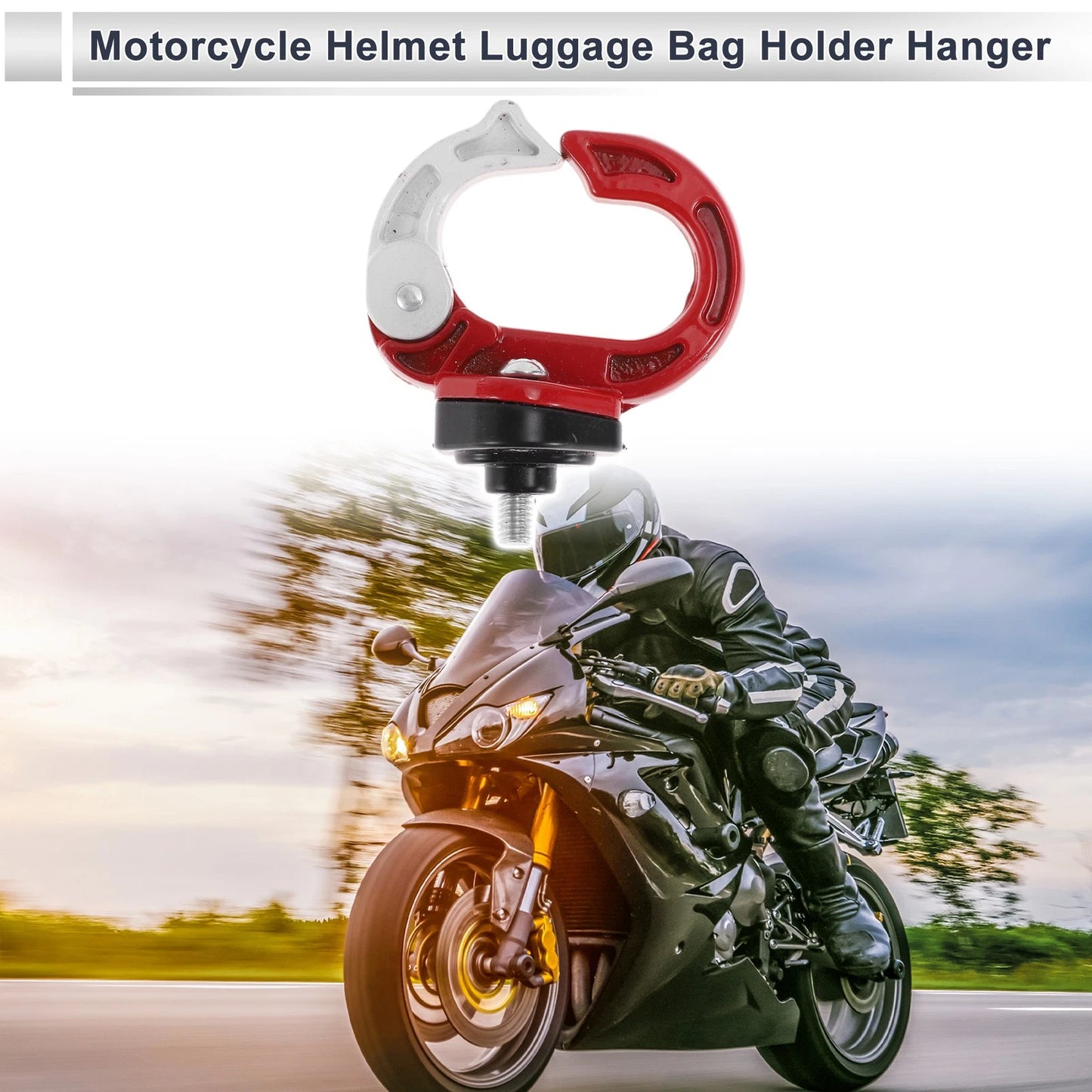 1x Round Shape Aluminum Alloy Motorcycle Hanging Hook for Motorcycles