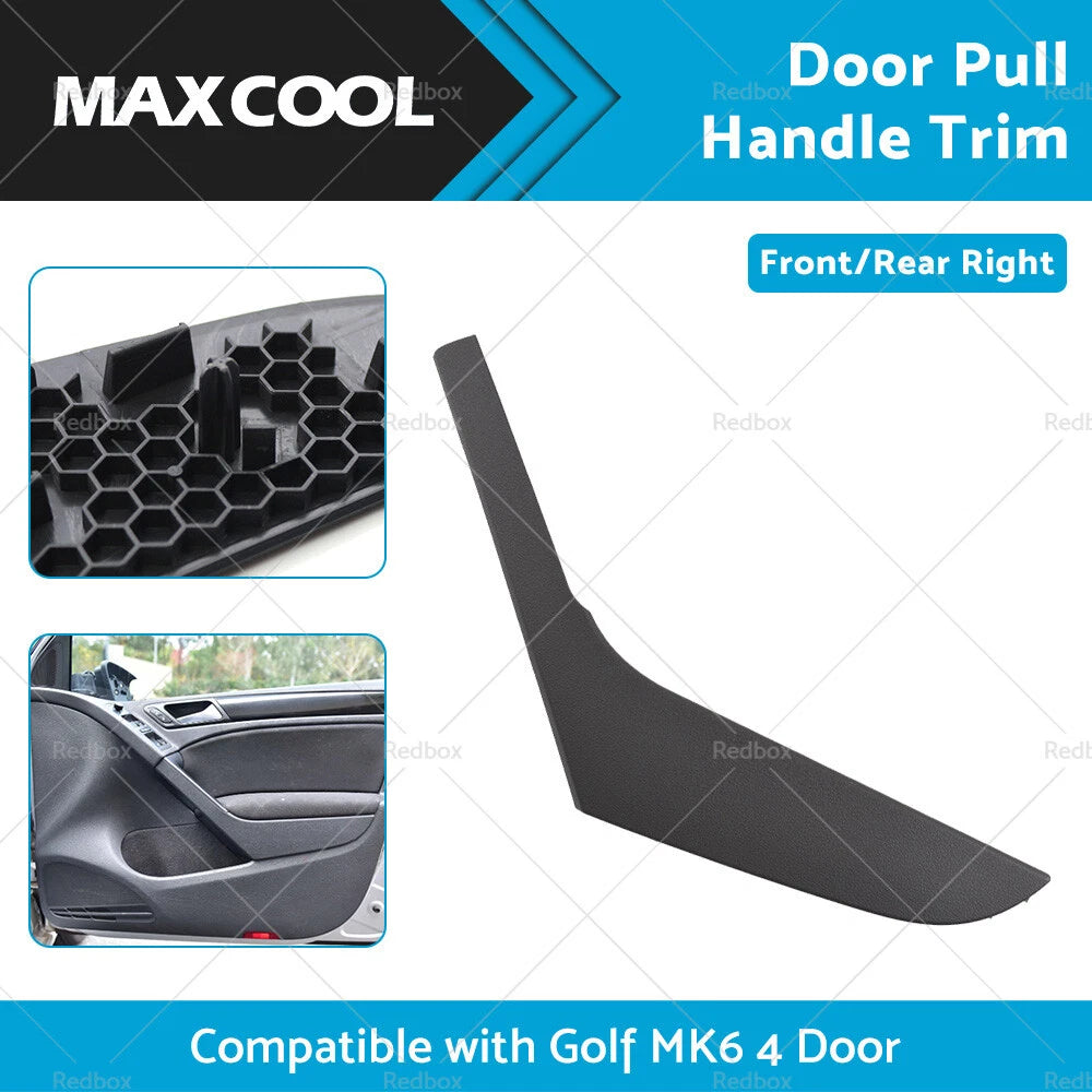 Right Inner Door Trim Pull Handle Cover for 2009-2013 VW Golf MK6