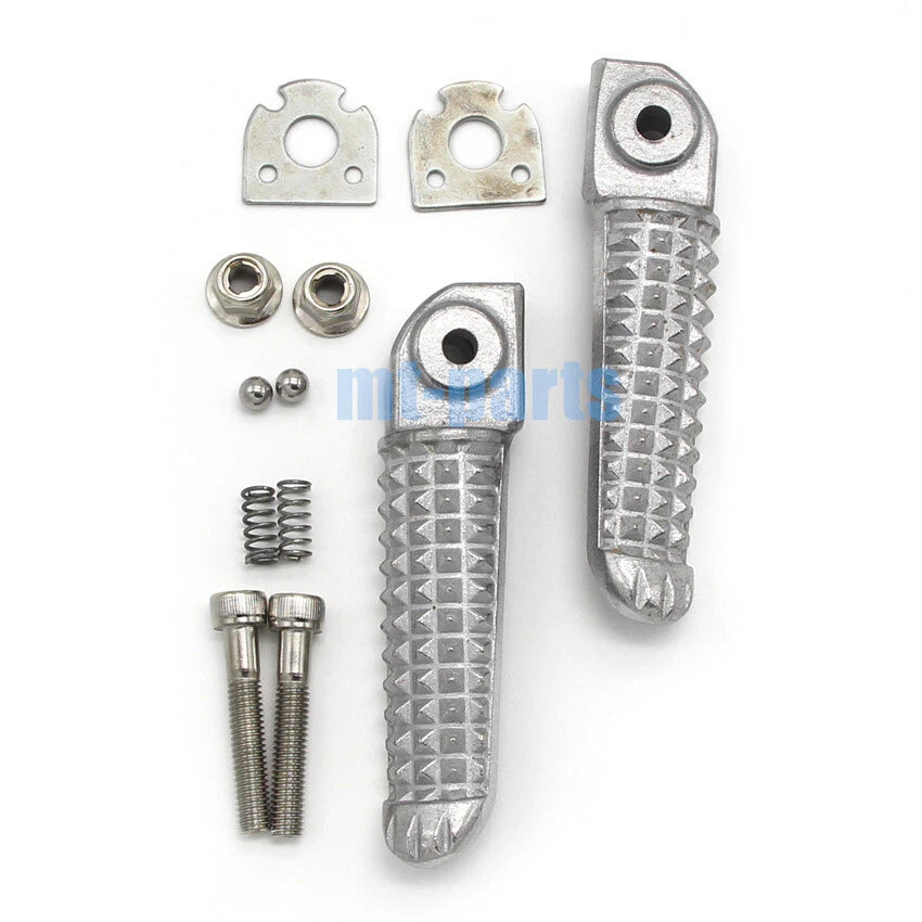 Silver Rear Footrest Pegs for Yamaha YZF R1 (2006-2012)