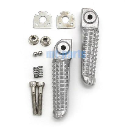 Silver Rear Footrest Pegs for Yamaha YZF R1 (2006-2012)