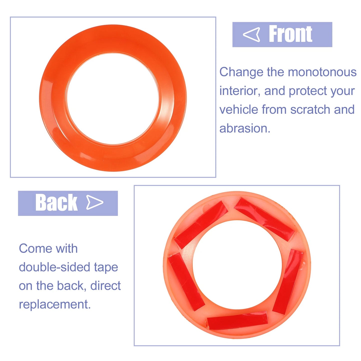 Pillar Speaker Decoration Covers for Jeep Wrangler JK (2007-2014) Orange
