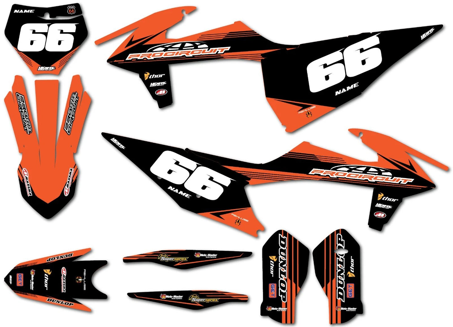 Decals for KTM SXF 250 450 Full Sticker Kit (2019-2022)