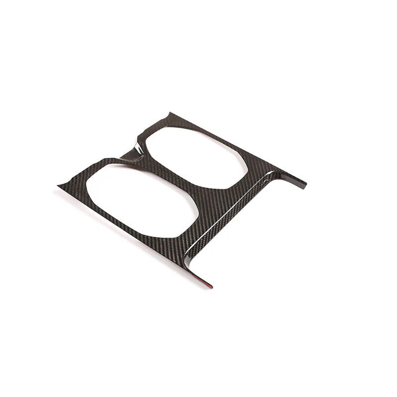 Real Carbon Fiber Center Cup Holder Cover Trim For Lamborghini URUS 2018-2022