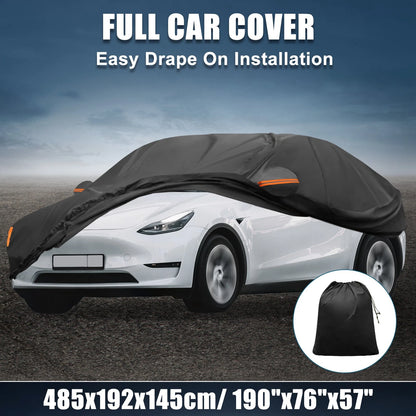 Waterproof 210D-PU Oxford Car Cover for Tesla Model Y (2020-2023)