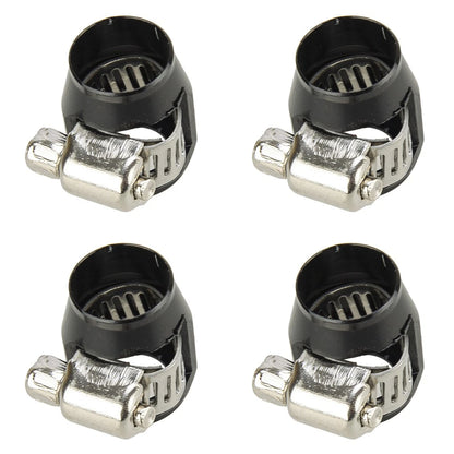 4 x AN4 Hex Car Hose Finisher Clamp Adapter Fittings