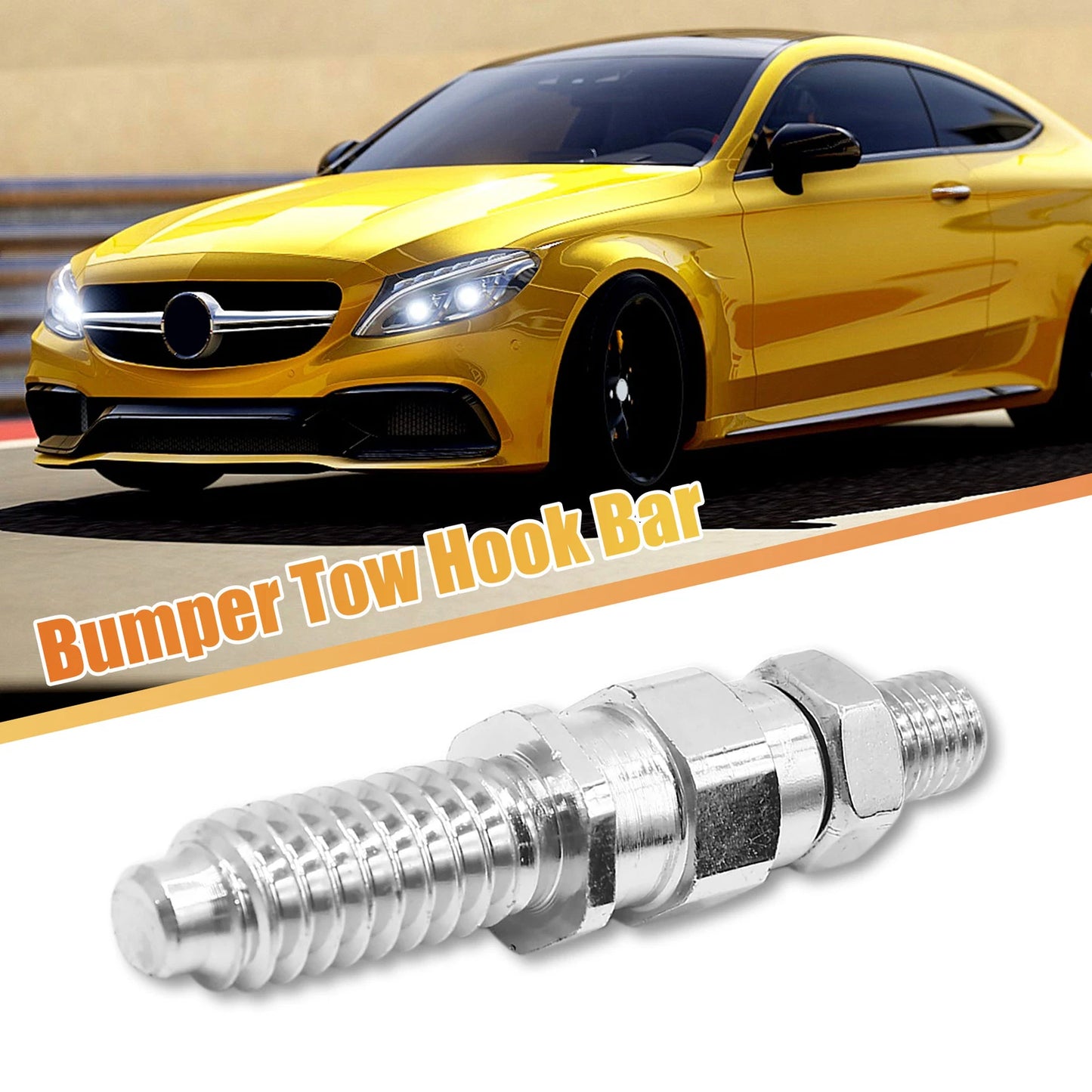Front Rear Bumper Tow Hook Bar Screw Adapter for BMW E Series