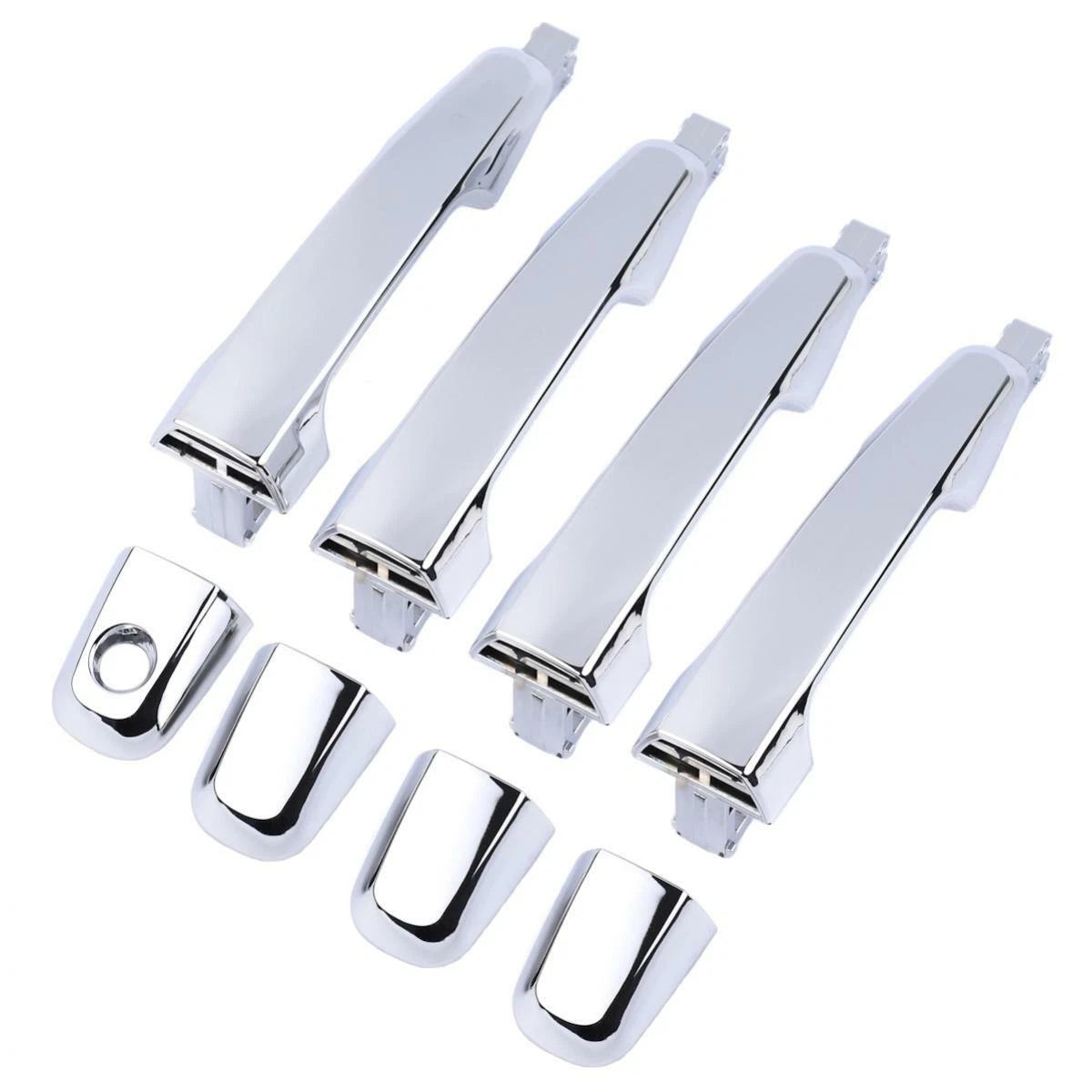 Set 4x Outer Door Handle Chrome Fits 2005-14 Mitsubishi L200 Triton Ute Truck