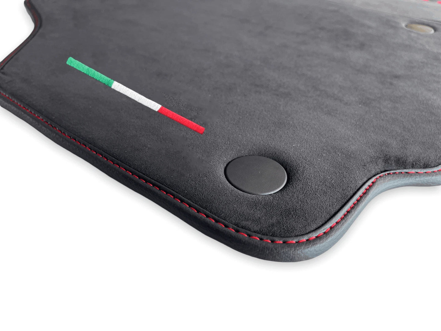 AutoWin Floor Mats for Ferrari F8 Tributo with Alcantara Leather (2019-2023)