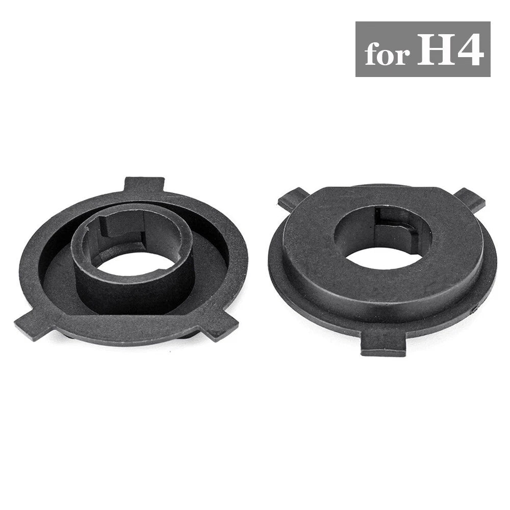 2 x H4 LED Car Headlight Bulb Base Adapter Socket Retainer Holder for Cars