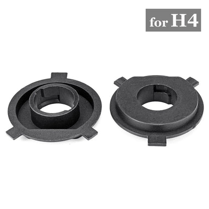 2 x H4 LED Car Headlight Bulb Base Adapter Socket Retainer Holder for Cars