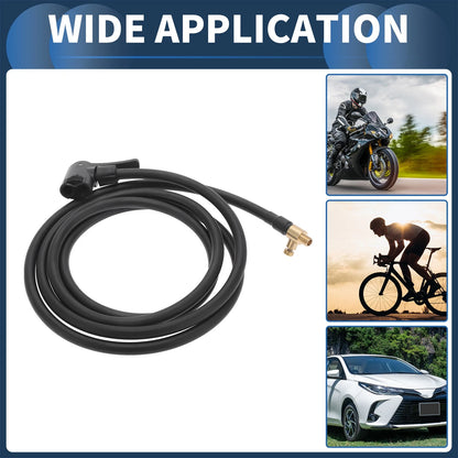 1pc 78.74in M8x0.8 Tire Inflator Tube 0.305in 32TPI for Car/Motorcycle