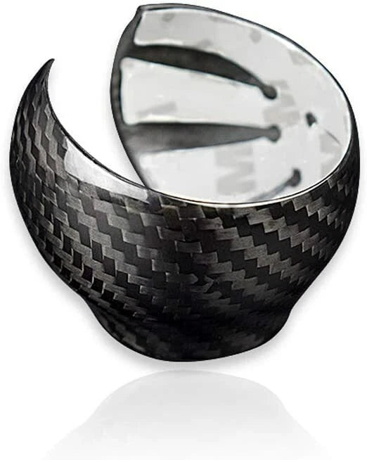 Real Carbon Fiber Gear Shift Knob Head Caps Cover Trim For Audi Q3 2013-2018